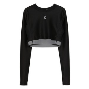 온러닝 트레인 긴소매 크롭 탑, 블랙계열, XL(KR 88)