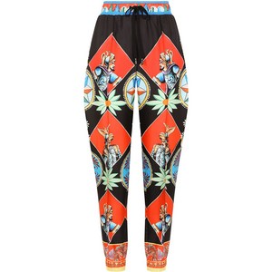 돌체앤가바나 카레토 프린트 트랙팬츠, 블랙계열+오렌지계열, Italy 44(KR 66)