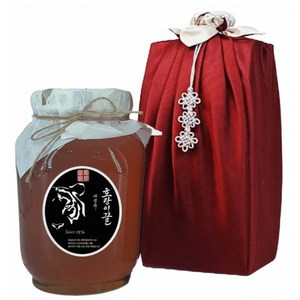 어버이날 선물 국내산 호랑이꿀 보자기포장구성+야생화꿀, 2.4kg, 1개