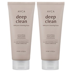 아브카 모공 딥클린 바하 클렌징 폼, 200ml, 2개