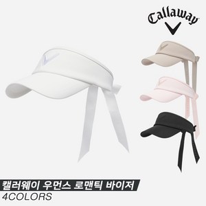 [캘러웨이코리아정품]2023 캘러웨이 우먼스 로맨틱 바이저(WOMENS ROMANTIC VISOR) 골프모자[4COLORS][여성용], 블랙