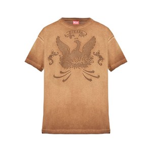 디젤 T-놈-T9 티셔츠, 베이지계열, Standard M