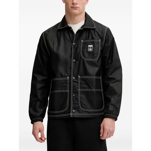 아디다스 콘트라스트 스티치 셔츠 재킷, 블랙계열, L(KR 105)