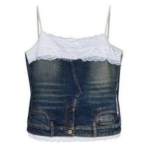 발렌시아가 lace cotton top