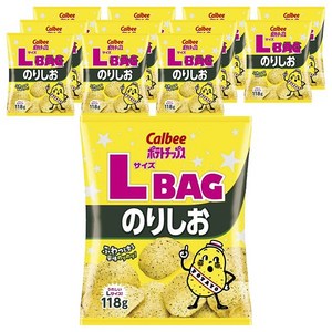 가루비 포테이토칩 김 소금 L사이즈 백, 118g, 12개