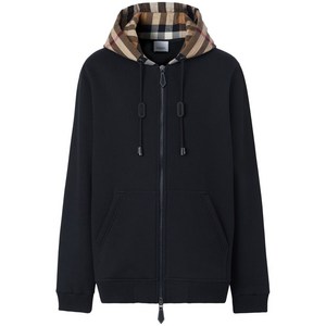 버버리 체크 패턴 후디, 블랙계열, Mid standard XXL(KR 120)