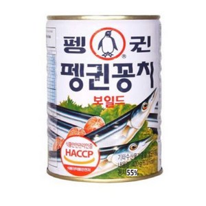 펭귄 꽁치보일드 통조림, 400g, 24개