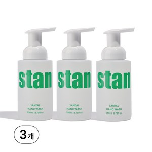 stan 스탠 퍼퓸 버블 핸드워시 상탈향, 3개, 250ml