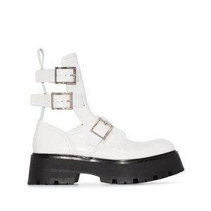 알렉산더맥퀸 레이브 레더 부츠