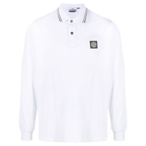 스톤 아일랜드 컴퍼스 모티프 폴로 셔츠, 화이트계열, Standard S(KR 90)