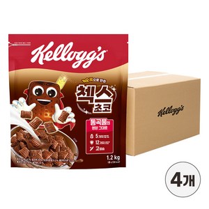 첵스초코 시리얼, 1.2kg, 4개