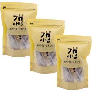 개아범 프리미엄 강아지 수제간식 7종, 3봉, 360g, 오리윙