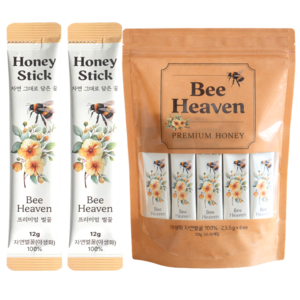비헤븐 최상급 프리미엄 야생화 자연 꿀스틱, 12g, 30개