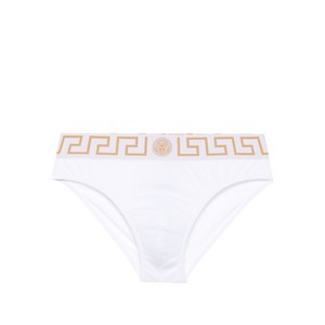 베르사체 그레카 보더 스윔 브리프, 화이트계열+골드계열, Numeric 7(KR 115)