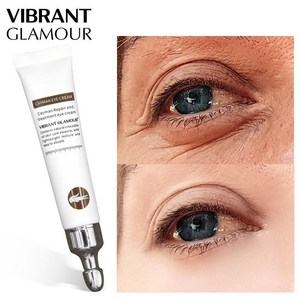 VIBRANT GLAMOUR 다크서클 팔자주름 눈밑꺼짐 주름 붓기 비타민E 병풀 추출물 아이크림, 20g, 3개