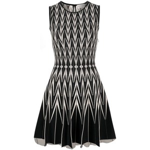 알렉산더맥퀸 인타르시아 니트 벨트 드레스