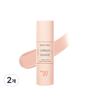 듀이트리 어반 쉐이드 피치 라이크 톤업 선스틱 SPF50+ PA++++, 13g, 2개