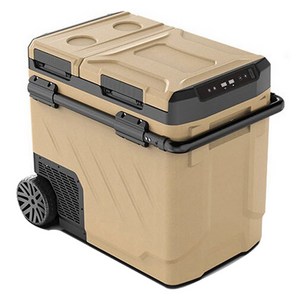 미홀 ZSW 시리즈 차량용 냉장고 휠 버전, 카키, 60L