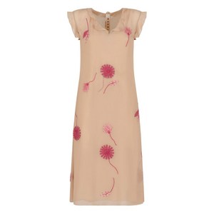 마르니 러플 플로럴 자수 드레스