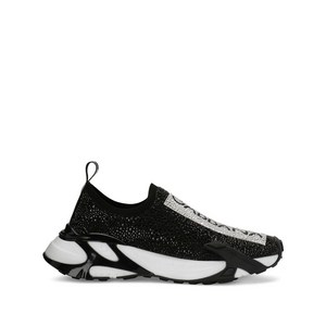 돌체앤가바나 라인스톤 장식 스니커즈, Europe 35(KR 220), 블랙계열