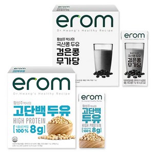 이롬 황성주 박사의 고단백두유 검은콩무가당 (총 2box), 2박스, 3.04L