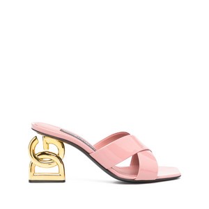 돌체앤가바나 페이턴트 가죽 3.5 뮬 80mm, Europe 38.5(KR 255), 핑크계열