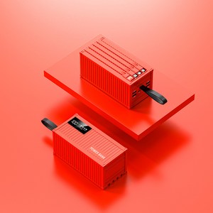 PYHO 대용량 보조배터리 50000mAh 고속충전 캠핑용 차박용 여행용멀티단자, 붉은색