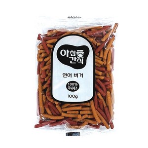 아침애간식 애견용 버거, 연어버거100g, 1개