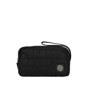 스톤 아일랜드 퀼팅 지퍼 파우치