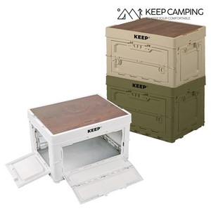 KEEP 멀티 오픈 폴딩박스 60L, 화이트, 1단, 1개