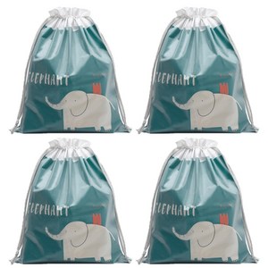 마켓감성 여행용 간편방수 복조리백 4p