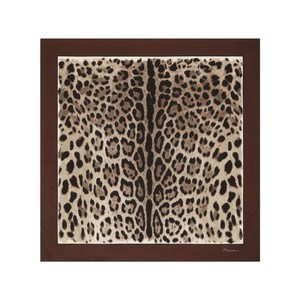 돌체앤가바나 레오파드 프린트 실크 스카프