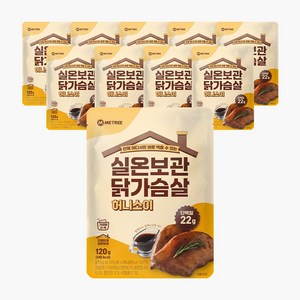 미트리 실온보관 닭가슴살 허니소이, 120g, 10개