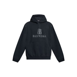 발렌시아가 Nano BB logo-embroidered hoodie