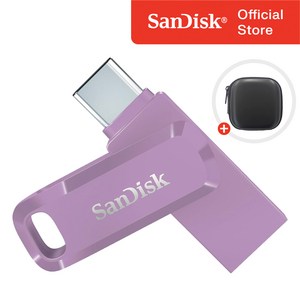 샌디스크 USB 메모리 울트라 듀얼 고 C타입 SDDDC3 라벤더 퍼플 + 보관 케이스 패키지