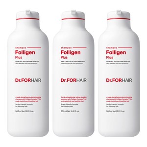 닥터포헤어 폴리젠 플러스 탈모완화 샴푸 모링가꽃향, 500ml, 3개