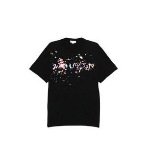 알렉산더맥퀸 스플래터 프린트 티셔츠, 블랙계열, Standard M