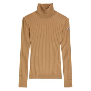 몽클레르 하이 넥 니트 탑, 베이지계열, Standard S(KR 55)