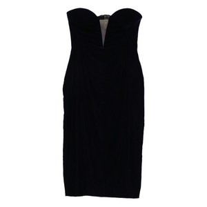 톰포드 벨벳 스트랩리스 드레스, 블루계열, Italy 38