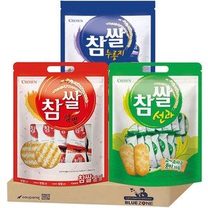 [블루존] 참쌀세트 742g (참쌀선과 253g + 참쌀설병 270g + 참쌀누룽지219g), 1개