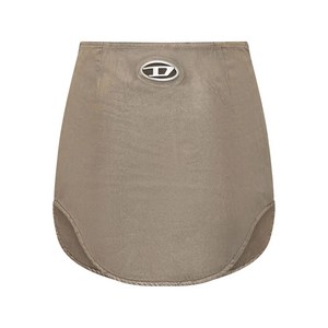 디젤 로고 장식 비대칭 스커트, 베이지계열, Denim size 25(KR 63-65)