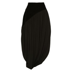 페라가모 새틴 미디 스커트, 브라운계열, Italy 38(KR 44)