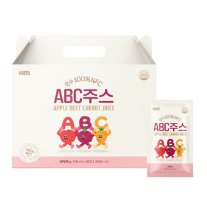 진짜 물넣지않은 100% 무첨가 NFC 착즙 ABC주스, 100ml, 30개