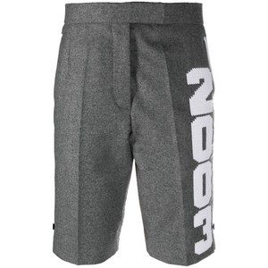 톰 브라운 20th 애니버서리 인타르시아 니트 울 쇼츠, 그레이계열, Italy 42(KR 66)