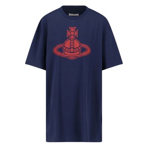 비비안웨스트우드 파리 구체 그래픽 티셔츠, 블루계열, M(KR 100)