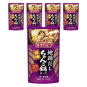 다이쇼 토종닭 육수 창코 나베 스프 스트레이트 타입 간장맛, 750g, 5개