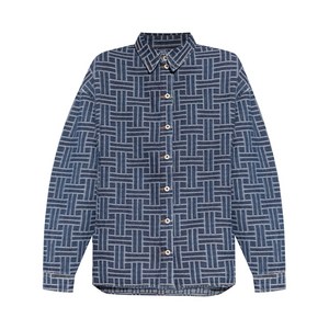 겐조 위브 루즈 재패니즈 데님 셔츠, 블루계열, Standard M