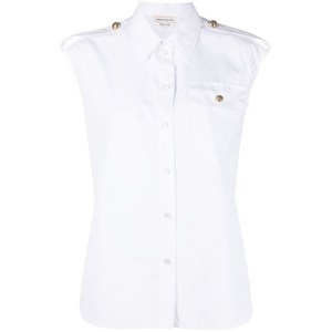 알렉산더맥퀸 밀리터리 포켓 민소매 셔츠