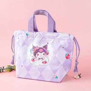 산리오 캐릭터즈 딸기 보냉 토트백 시나모롤 쿠로미 마이멜로디 포차코 도시락가방 소풍 여행 피크닉
