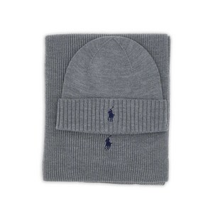 폴로랄프로렌 골지 니트 비니 세트